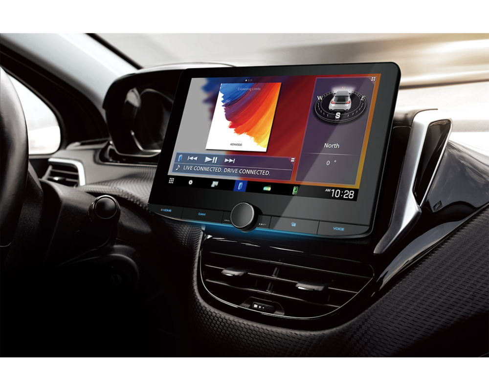 Kenwood DMX5623DABS - 10" HD Zwevend scherm - Draadloze carplay + Android Auto (incl dab antenne)