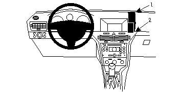 Brodit Extra Stevige Proclip 213443 t.b.v. - Opel Astra - 2004-2009 - Brodit Ext - Opel Astra 2004-2009