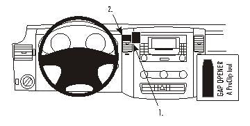 Brodit Extra Stevige Proclip 213456 t.b.v. - Mercedes Benz Sprinter - Volkswagen - Mercedes-Benz Crafter 2007-2018