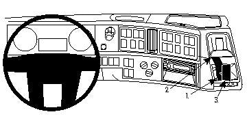 Brodit Extra Stevige Proclip 213459 t.b.v. - Volvo NH series - Volvo FM series - - Volvo FH series 2009-2013