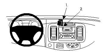 Brodit Extra Stevige Proclip 213461 t.b.v. - Nissan Primastar - Opel Vivaro - Re - Nissan Primastar 2002-2010