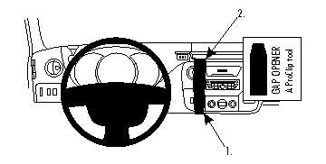 Brodit Extra Stevige Proclip 213469 t.b.v. - Nissan NV400 - Opel Movano - Renaul - Nissan Master 2011-2020
