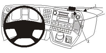 Brodit Extra Stevige Proclip 213476 t.b.v. - Mercedes Benz Arocs - Mercedes Benz - Mercedes-Benz Actros 4 2013-2019