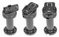 Pedestal Mount 4 for cable Kop 15° & MoveClip H:135mm Black