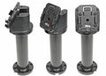 Pedestal Mount 6 for cable Kop 60° & MoveClip H:218mm Black