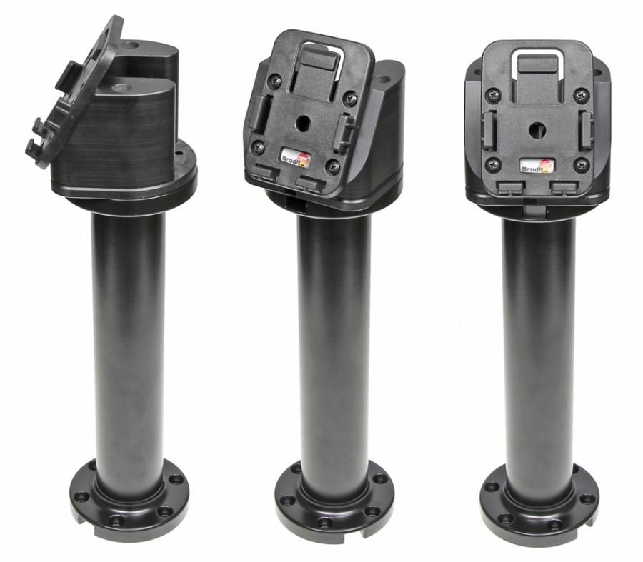 Pedestal Mount 8 for cable Kop 60° & MoveClip H:268mm Black
