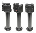 Pedestal Mount 8 for cable Kop 90° & MoveClip H:250mm Black