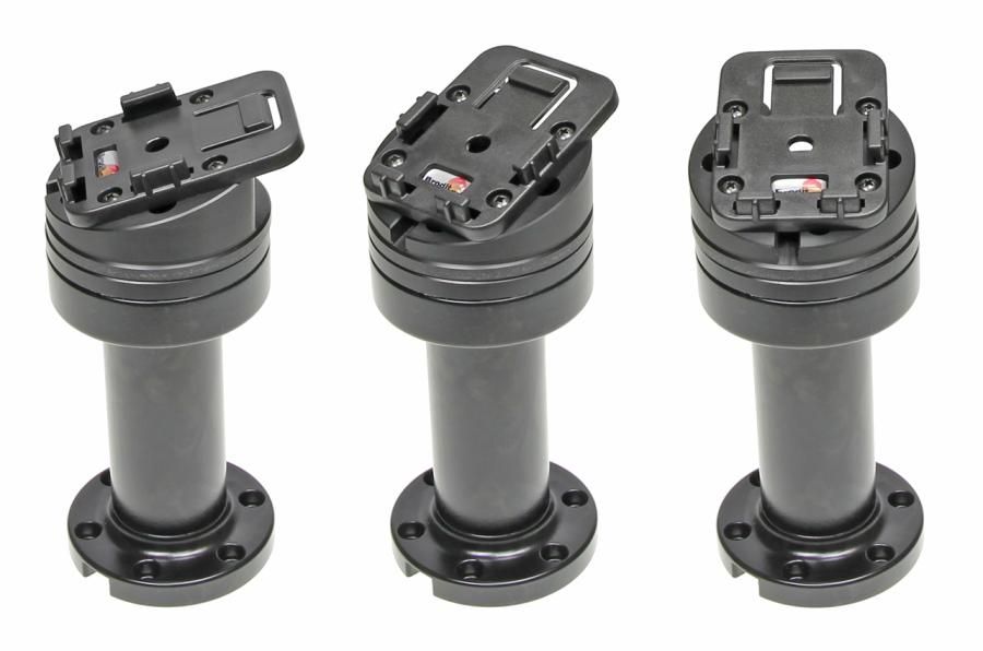 Pedestal Mount Swiv. 4 5 Kop 15° & MoveClip H:141mm Black