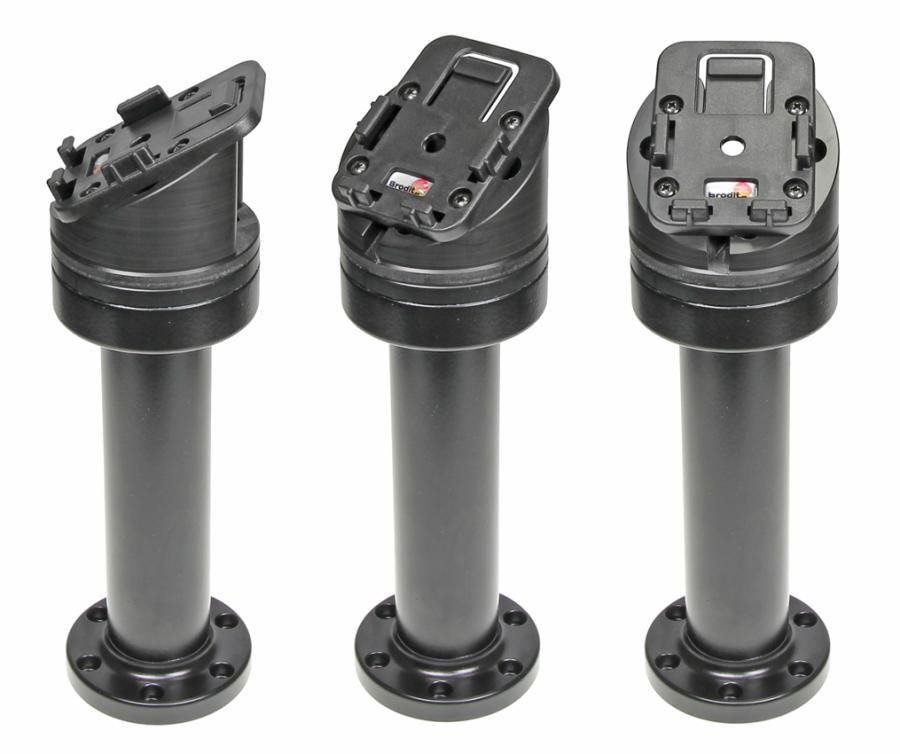 Pedestal Mount Swiv. 6 5 Kop 30° & MoveClip H:209mm Black
