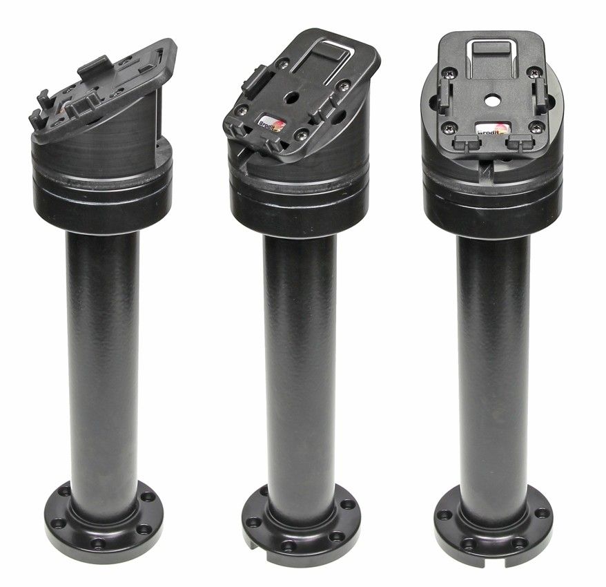Pedestal Mount Swiv. 8 5 Kop 30° & MoveClip H:259mm Black