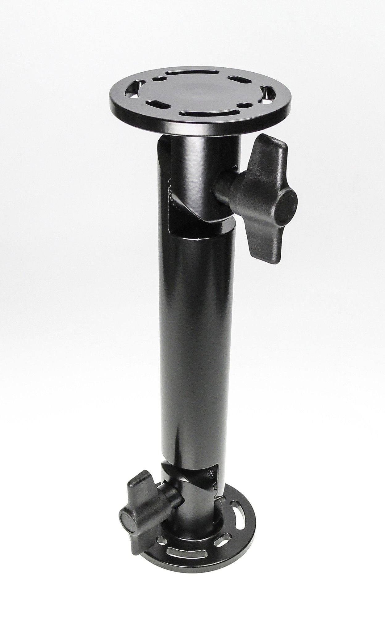Pedestal mount 6 round base 64mm-small teeth-90° offset