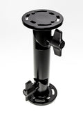 Pedestal mount 8 round base 64mm-small teeth-90° offset