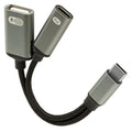 USB-C Splitter, PD 60W + USB-A Data 216478