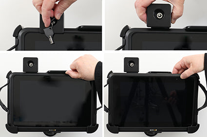 Brodit Houder met Slot 217023 - Tablethouder Pepperl+Fuchs Tab-IND 10 Scanner Frame