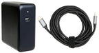 Brodit 100W charger with US Cable and 3m Type-C to Type-C cable 217228