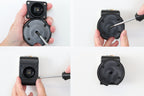 Brodit magnetische Qi2-houder met draadloze lader 25W – kantelbaar en draaibaar, met 12/24V-adapter (217306) - Telefoon- &