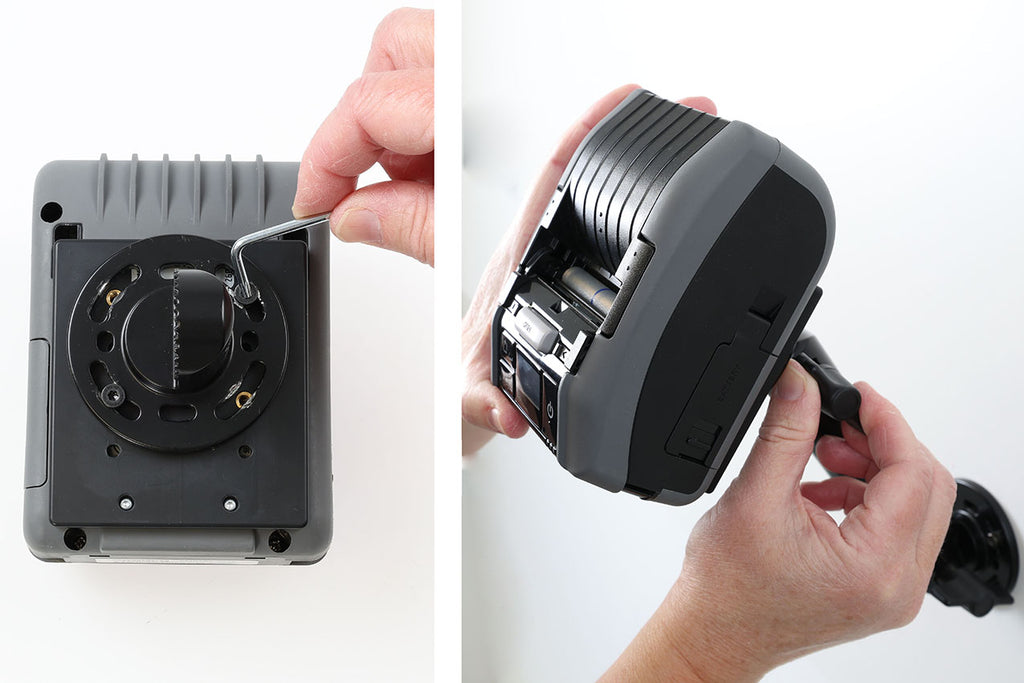 Brodit 217334 printerhouder Sato PW2NX – product- en montagebeeld 3