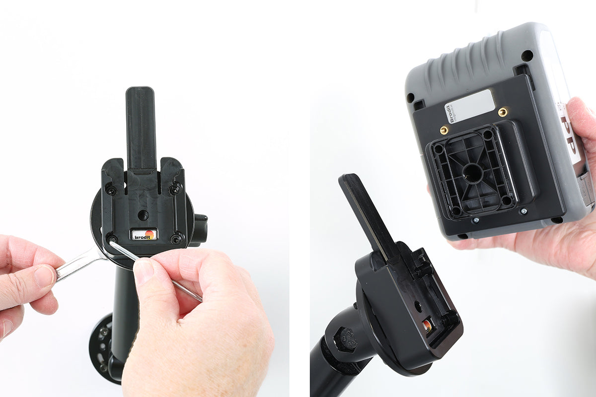 Brodit 217335 printerhouder Sato PW2NX – product- en montagebeeld 2