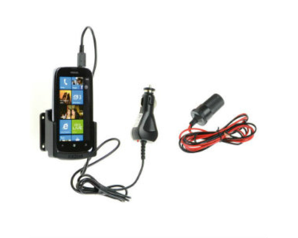 Nokia Lumia 610 houder met 12/24V plug