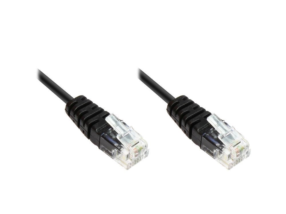 ISDN aansluitkabel 2x RJ11 Stekker 4 aderig rond 0.6 met