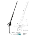Antenne 16V Flex AM/FM of DAB of combi met filter Fakra F