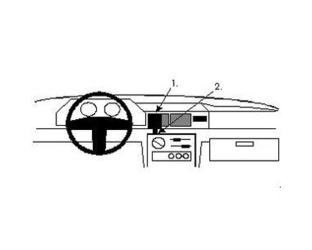 ProClip - Ford Fiesta 1989-1995 Center mount Let Op: Uitlopend Artikel, Kan niet retour! afbeelding 2