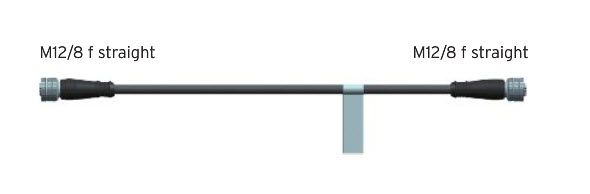 adapterkabel 150 cm M12/8 F - M12/8 F IRD LP/S
