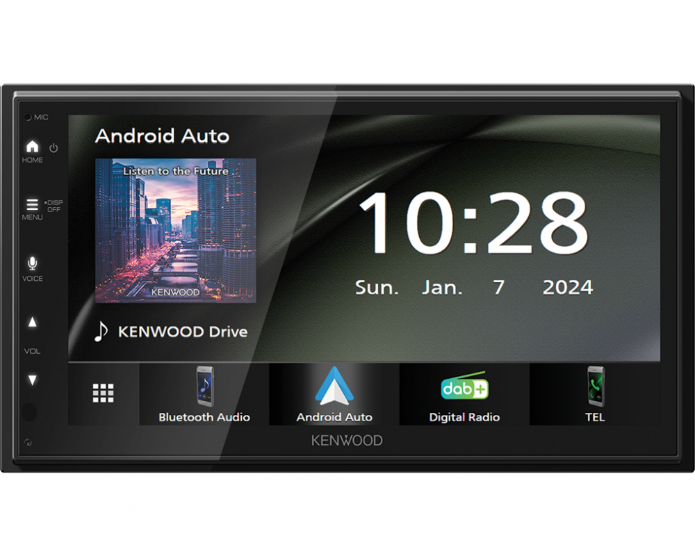 Kenwood DMX5623DABS - Multimediasysteem - 6.8" touchscreen -Draadloze Apple Carplay en Android Auto