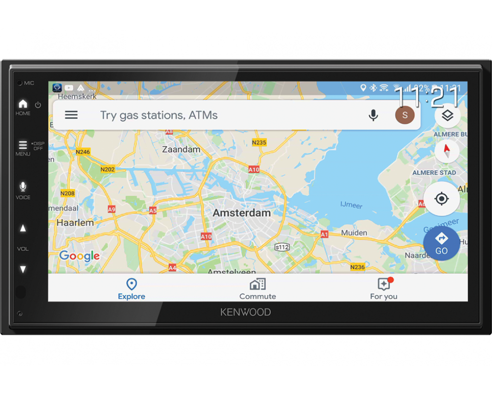 Kenwood DMX5623DABS - Multimediasysteem - 6.8" touchscreen -Draadloze Apple Carplay en Android Auto