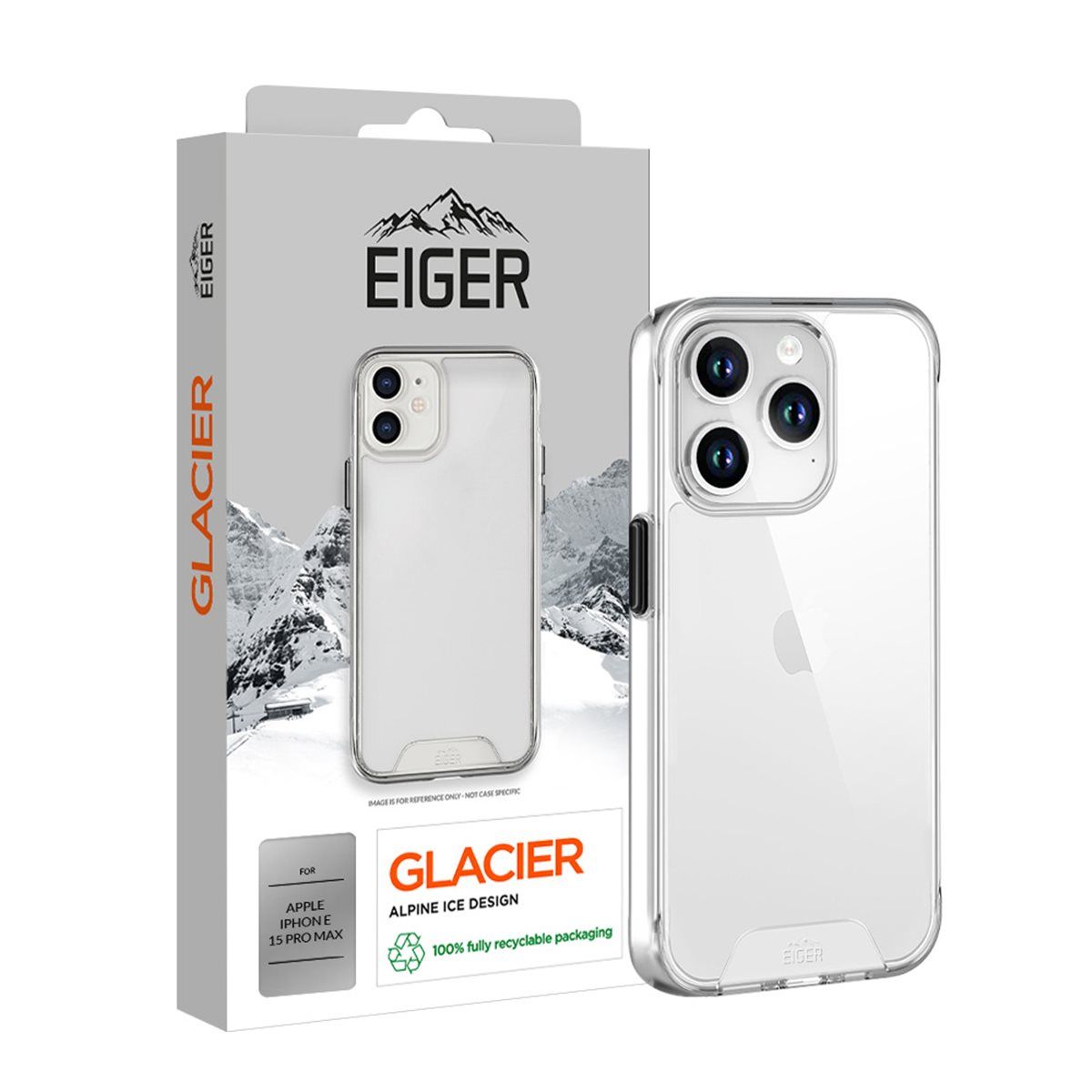 Eiger Glacier case Apple iPhone 15 Pro Max - transparant