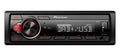 Pioneer MVH-130DAB Receiver 1DIN USB/DAB+ rood