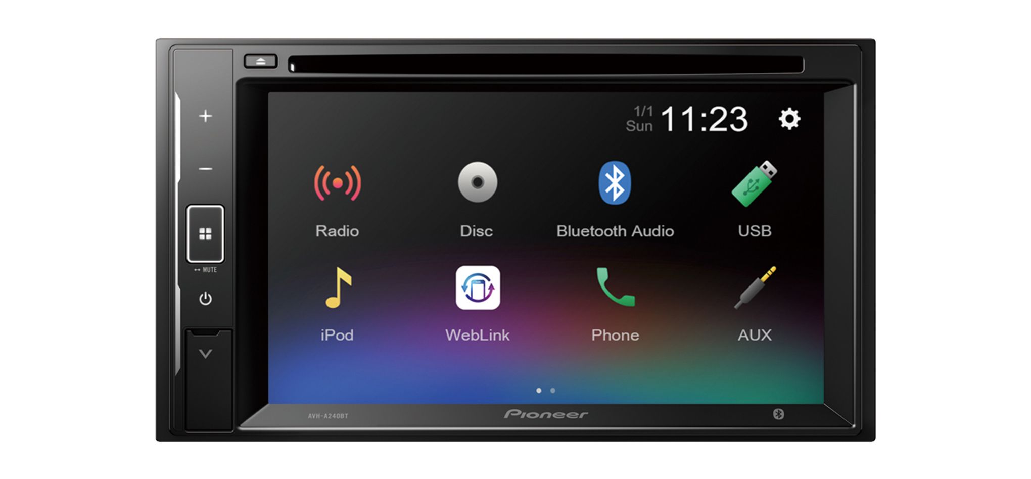 Pioneer AVH-A240BT 2DIN 6.2 BT/CD/DVD/USB
