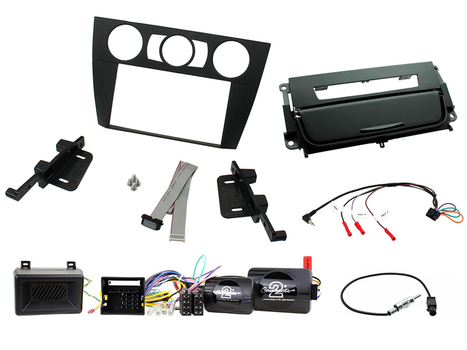 2DIN KIT BMW 3-series 05-12 E90 Man. A/C zwart/zwarte asbak