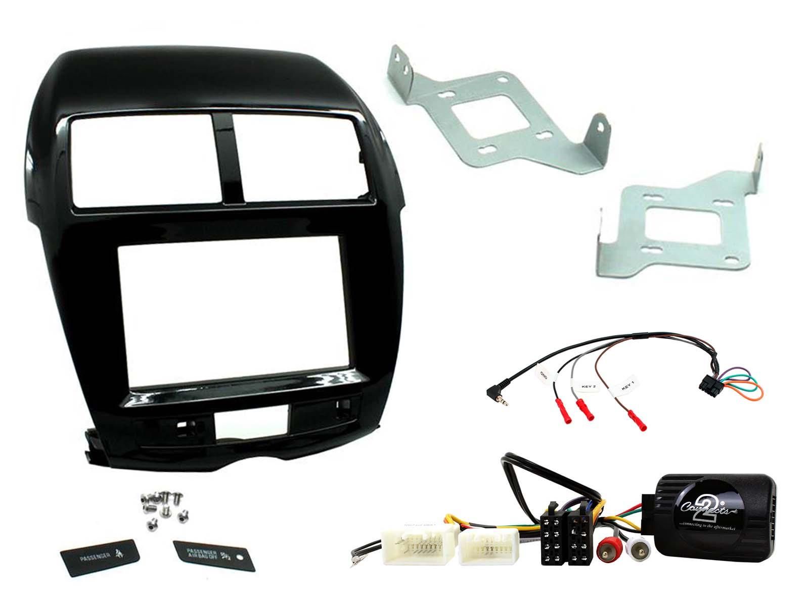 2DIN KIT Citroen C4 Aircross ASX Peugeot 4008 14- zwart