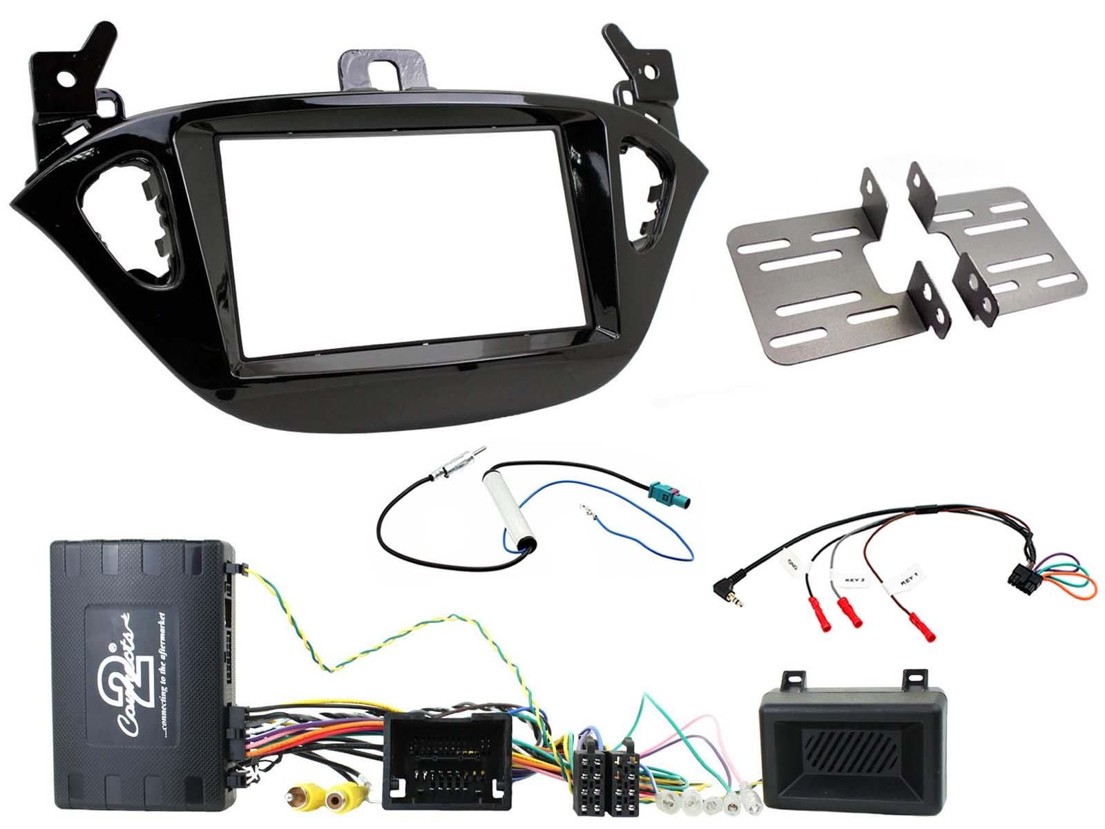 2DIN KIT Opel Adam / Corsa 13-19 + Menu Setting piano zwart