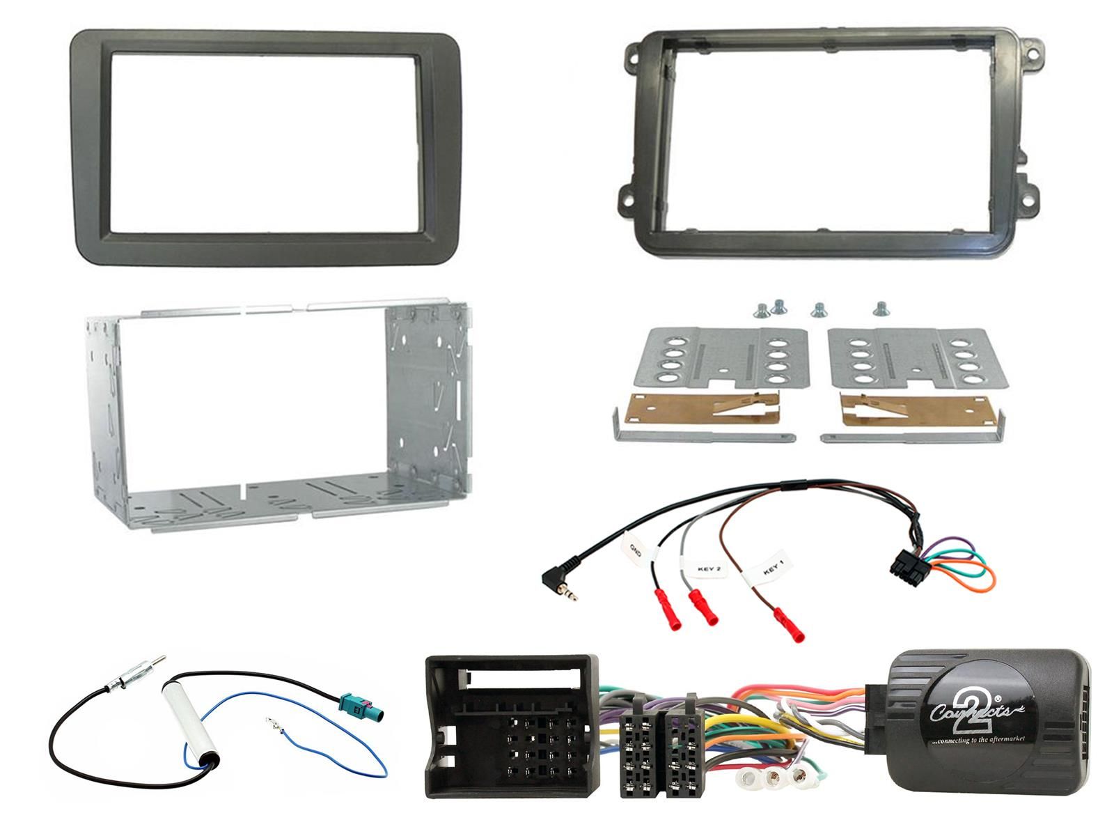 2DIN KIT VW Golf Polo T5 Tiguan 05-15 CAN-bus