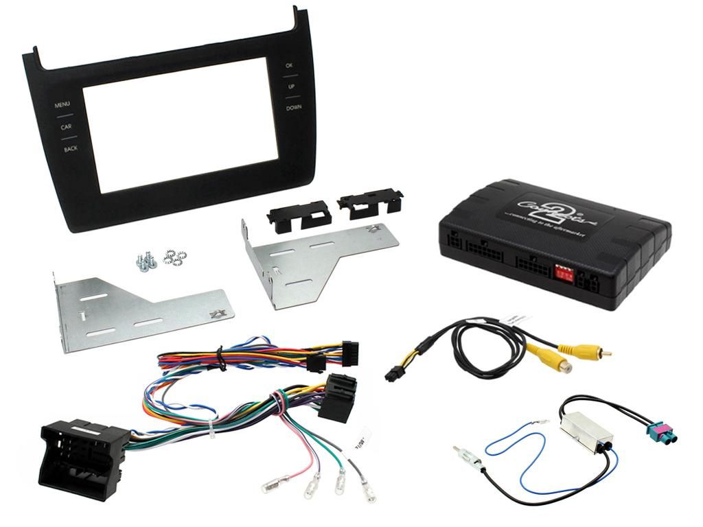 2DIN KIT VW Polo 12-17 + infodapter (witte knoppen)