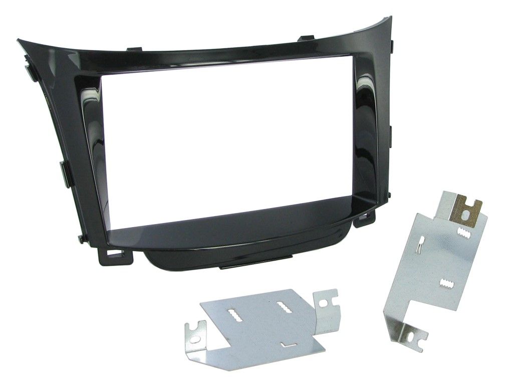 2-DIN frame Hyundai i30 12-16 Piano zwart