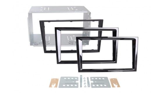 2-DIN frame Opel Astra Corsa 04-met/zondr knick piano zwart