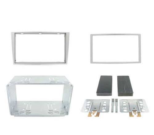 2-DIN frame Opel Astra Corsa 04-10 zilverkleurig