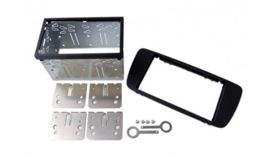 2-DIN frame Seat Ibiza 08-14 metaal zwart-metallic