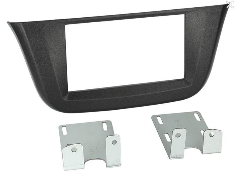 2-DIN frame Iveco Daily 14- met structuur zwart (Open Dash)