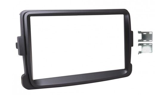 2-DIN frame Dacia Duster Logan Sandero Dokker 12-21 zwart