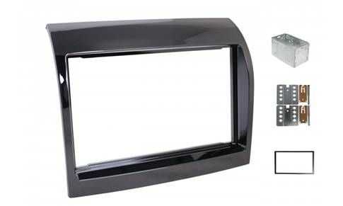 2-DIN frame Citroen Jumper Ducato Boxer piano zwart