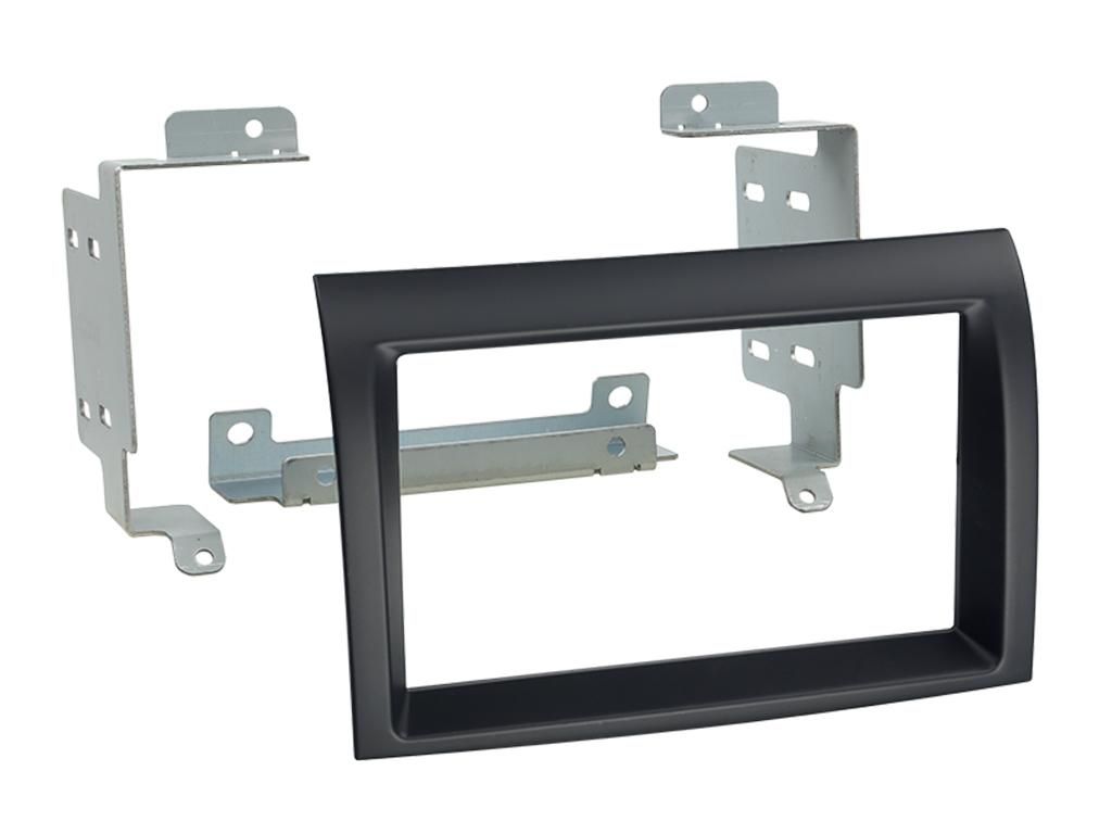 2-DIN frame Fiat Ducato 12-14 open dash zwart