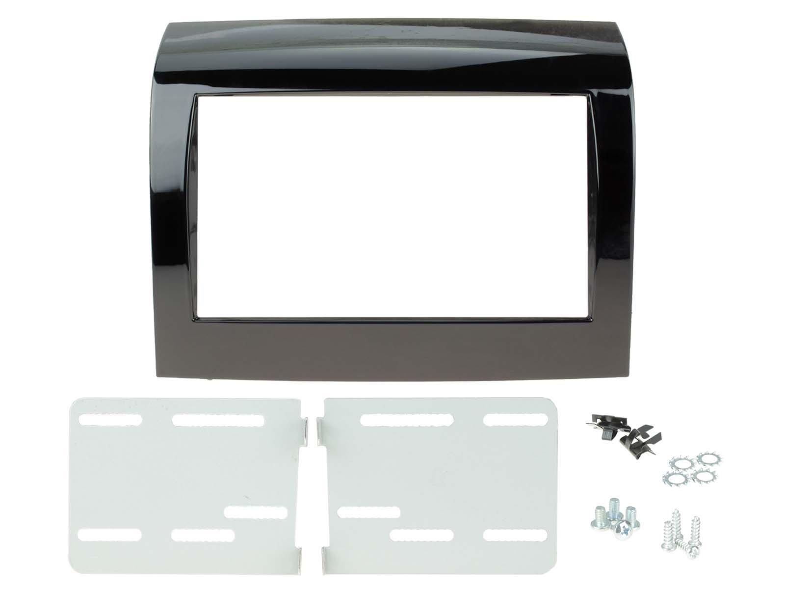 2-DIN frame Citroen Jumper Ducato Boxer 14- piano zwart