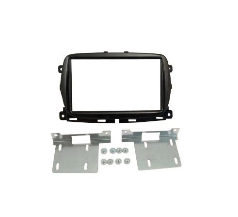 2-DIN frame Fiat 500 15-20 500X 16- zwart