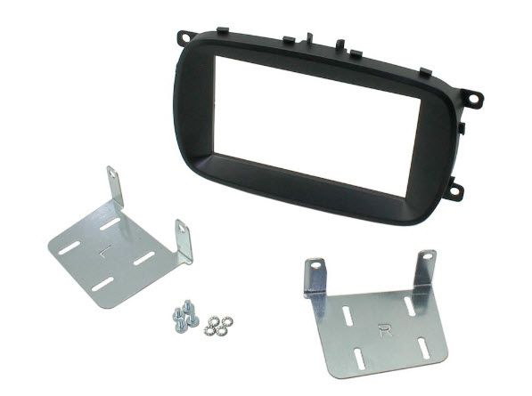 2-DIN frame Fiat 500X 15-21 max 145 mm diepte zwart