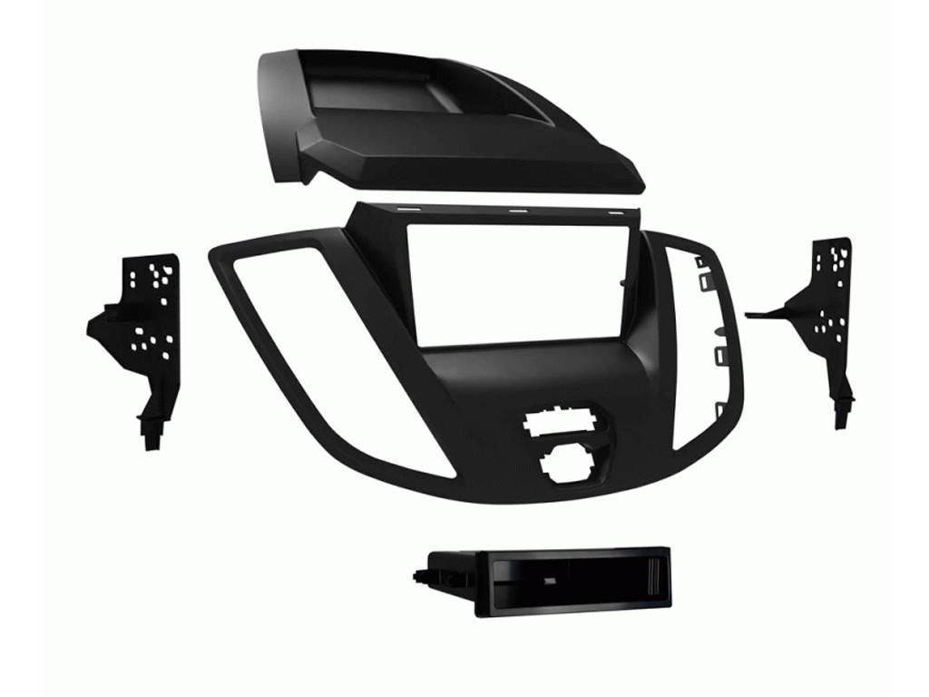 2-DIN frame Ford Transit V363 2T 15-19 donker grijs