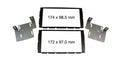 2-DIN frame Nissan Juke 14-19 piano zwart